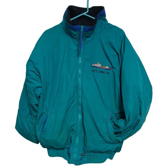Sierra Sport Vintage Men’s S/V Stellar Sea Nylon Fleece Lined Windbreaker XL - Picture 1 of 7